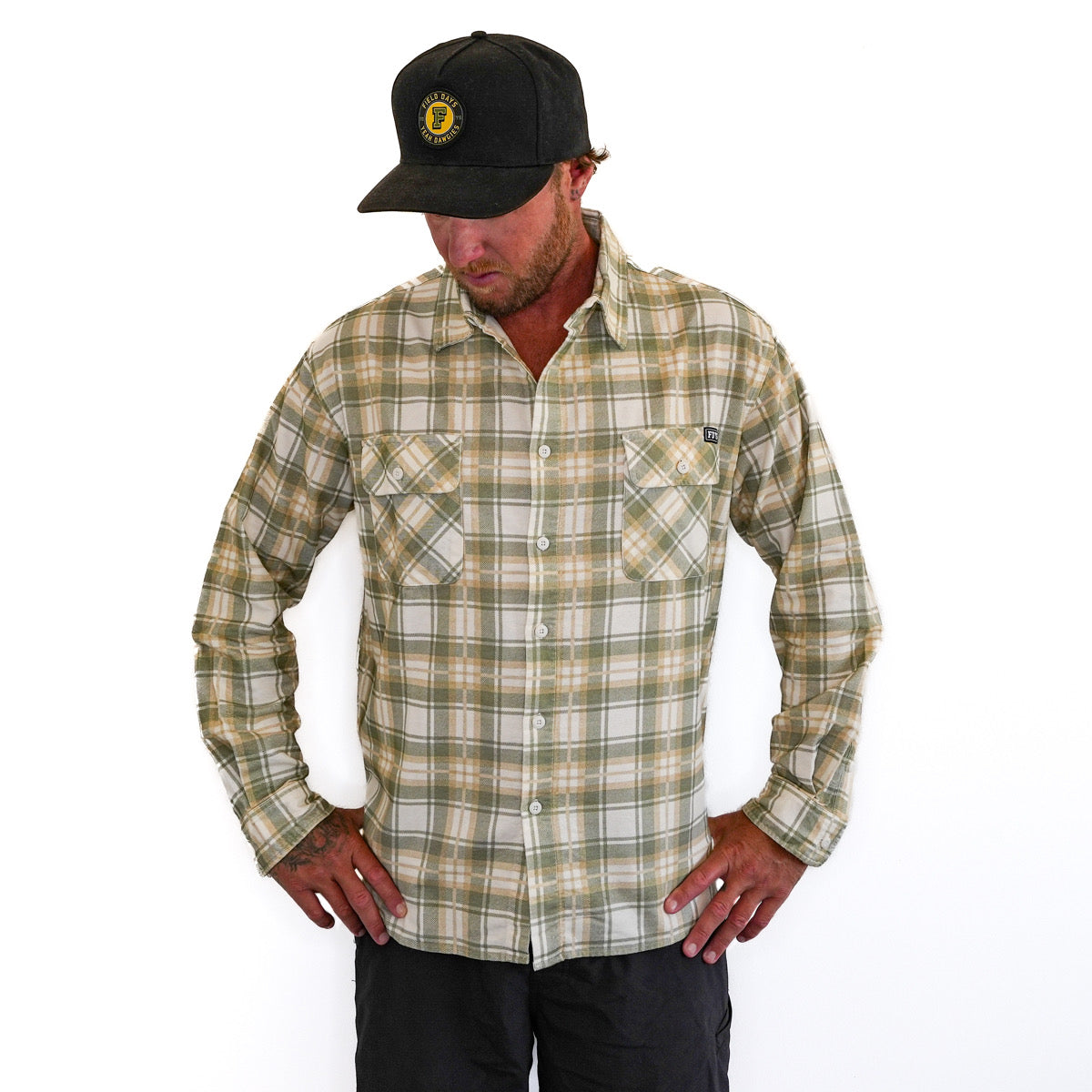 The Bushmen Flanno - Khaki
