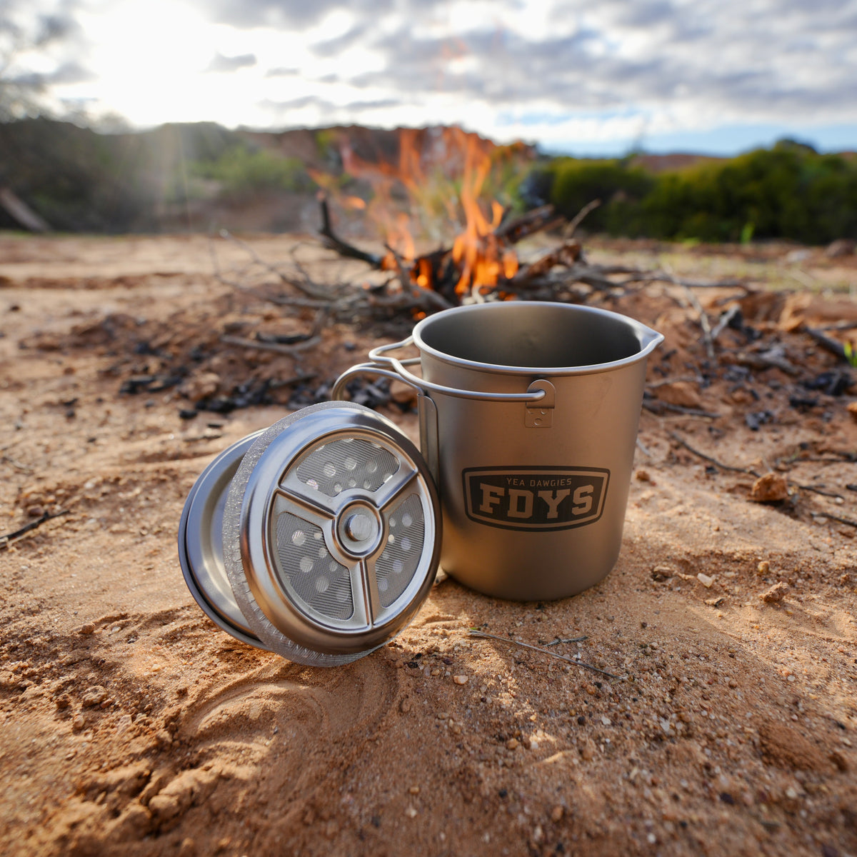 CAMPFIRE - Titanium Coffee Plunger