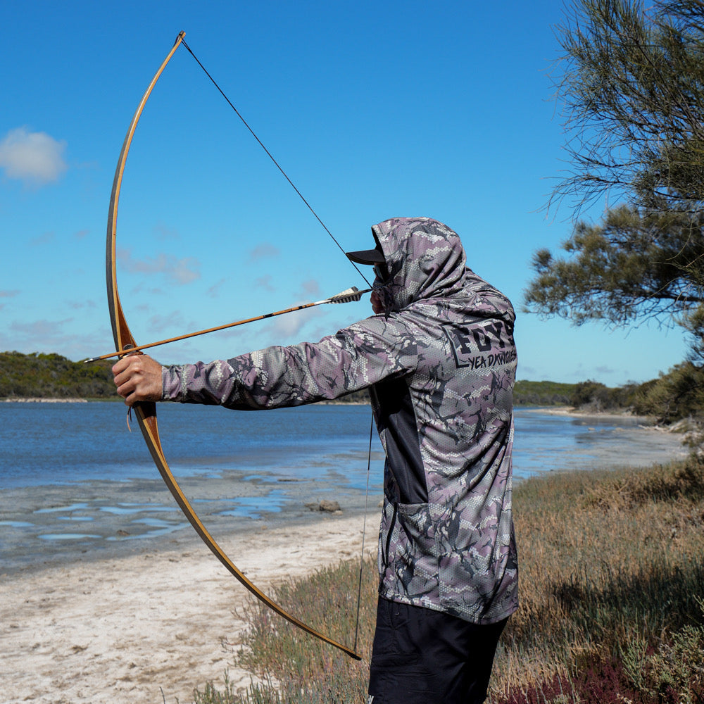 Savage Elements Hooded Fishing Jersey - Army Camo