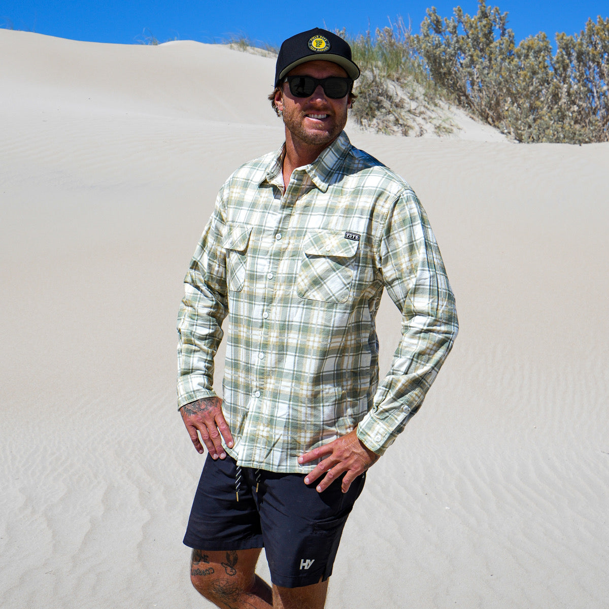The Bushmen Flanno - Khaki