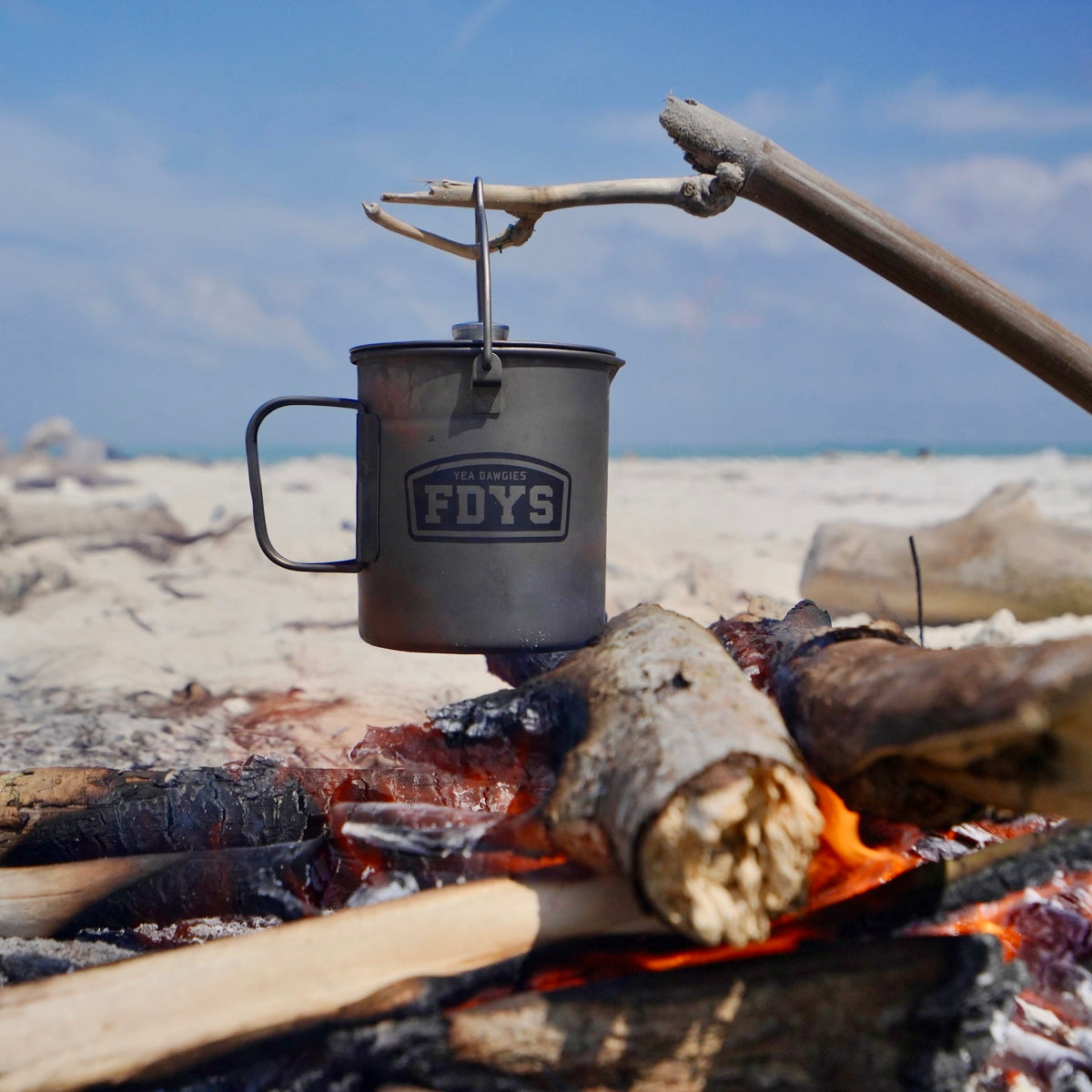 CAMPFIRE - Titanium Coffee Plunger