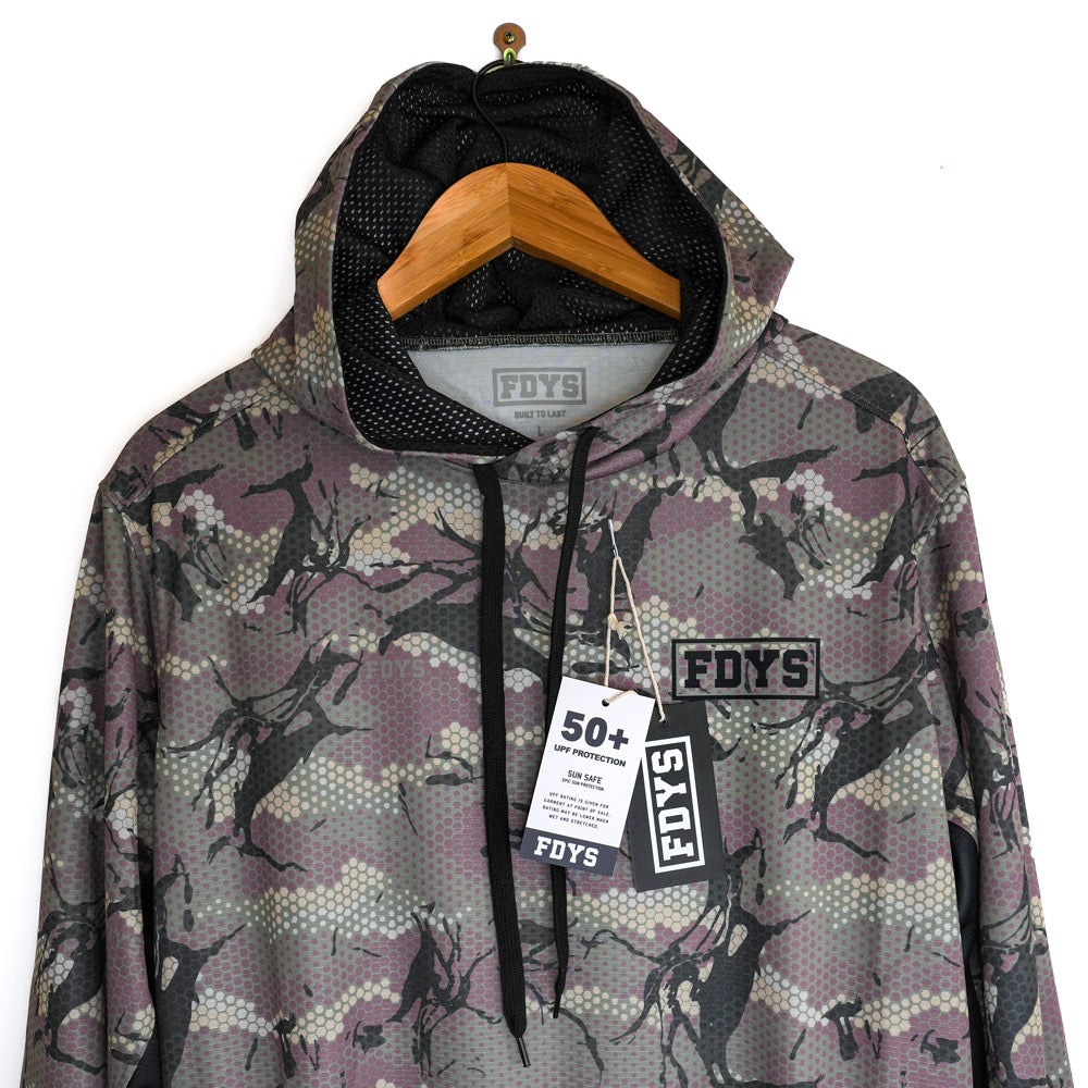 Savage Elements Hooded Fishing Jersey - Army Camo