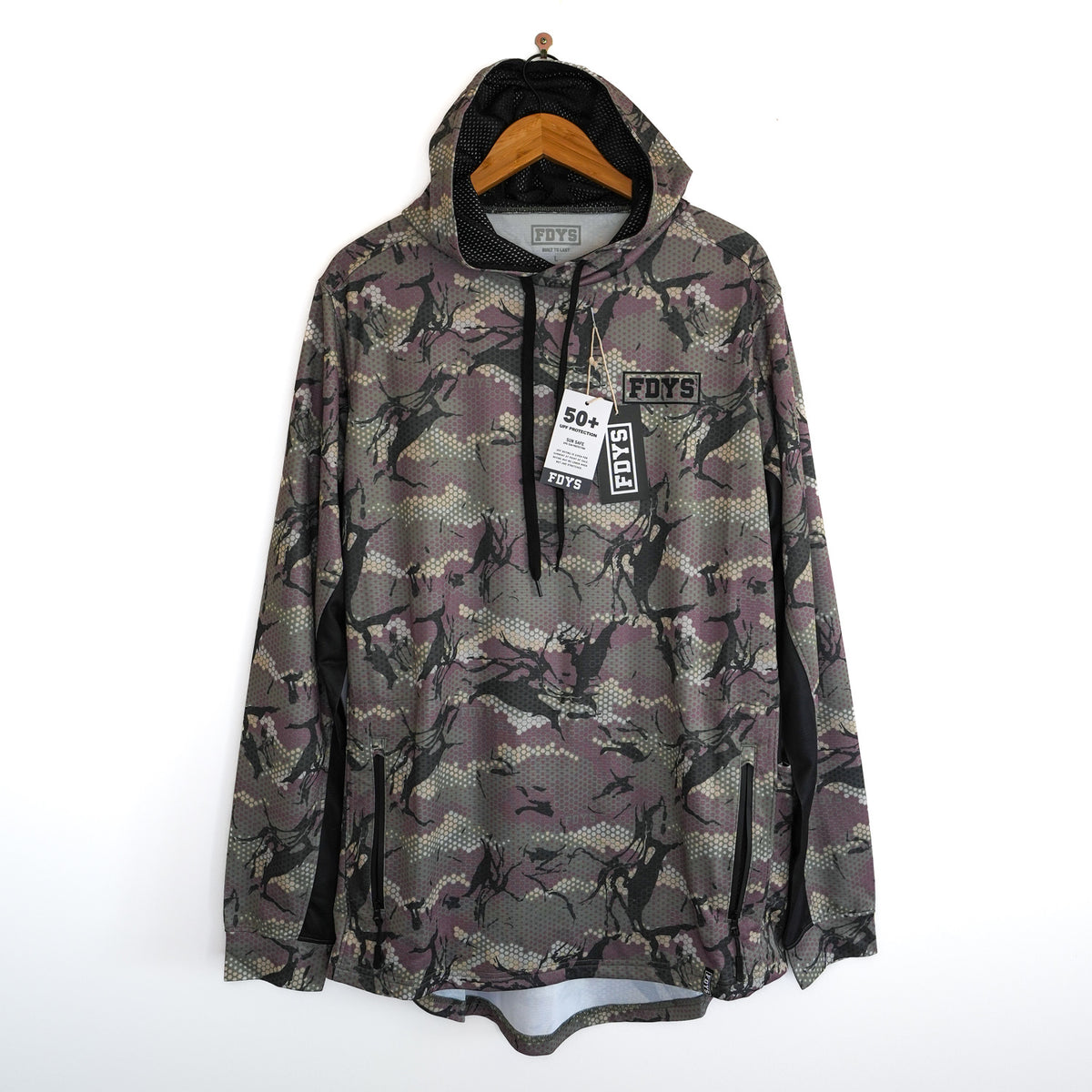 Savage Elements Hooded Fishing Jersey - Army Camo